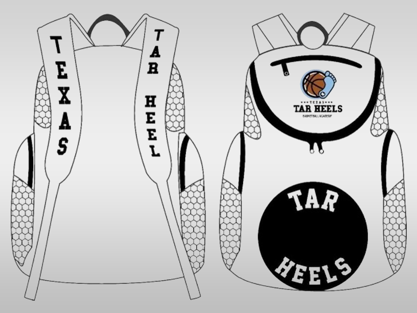 Texas Tar Heels Backpack - Choose from 3 colors