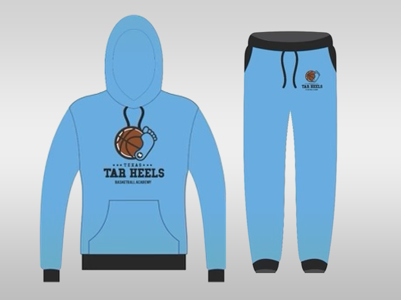 Texas Tar Heel Cotton Fleece Embroidered Warmups